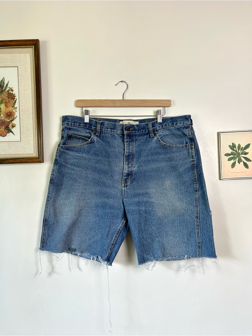 Y2K Penman’s Distressed 100% Cotton Denim Shorts Jorts